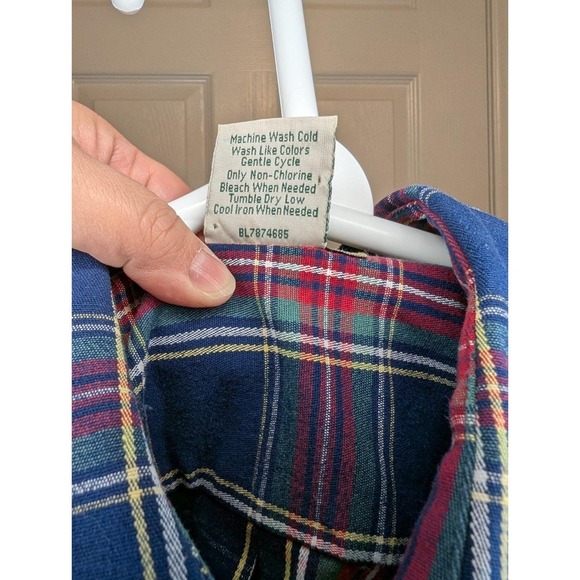 Scandia Woods Mens Size Medium Cotton Blend Heavy Quality Red Blue Plaid Vintage - Picture 7 of 7